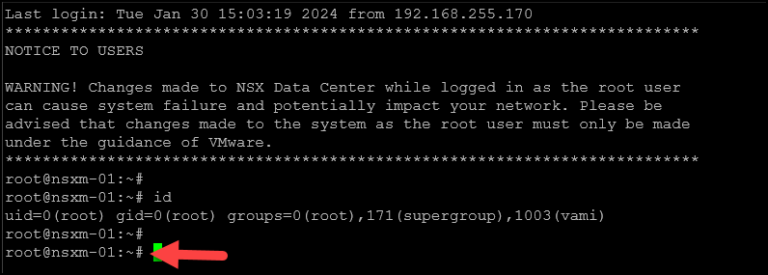 Root Prompt Cli Accessing the root privileged mode from the NSX CLI - DPC Virtual Tips